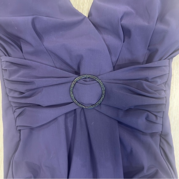 NWT Amoressa Women’s Elegant Navy Halter One-Piece Swimsuit Size 6 - Picture 5 of 8